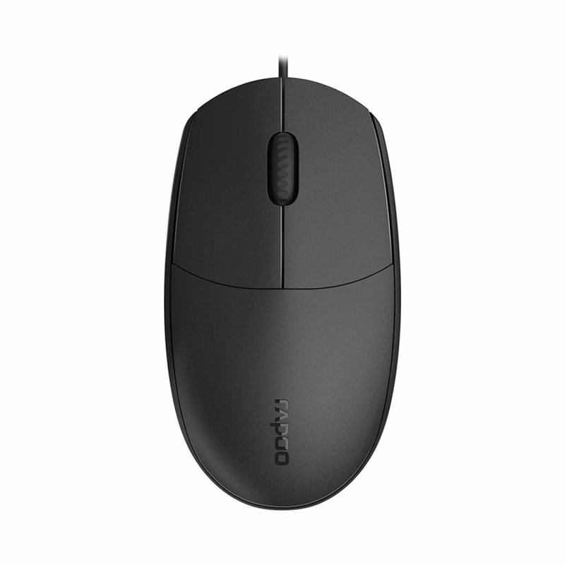 Rapoo N100 Souris optique filaire USB Ambidextre Noir